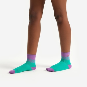 Embroidered Chess Piece Socks | Checkerboard Socks | Fun Socks