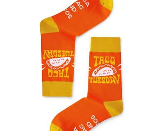 タコチューズデーソックス：オーガニックコットンの斬新なグルメソックス