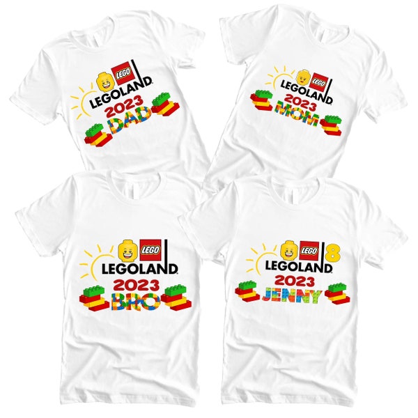 Legoland 2023 Birthday Shirt, Personalized NAME/AGE Birthday Girl Shirt, Legoland Birthday Party Shirts Outfit, Kids Birthday Shirt