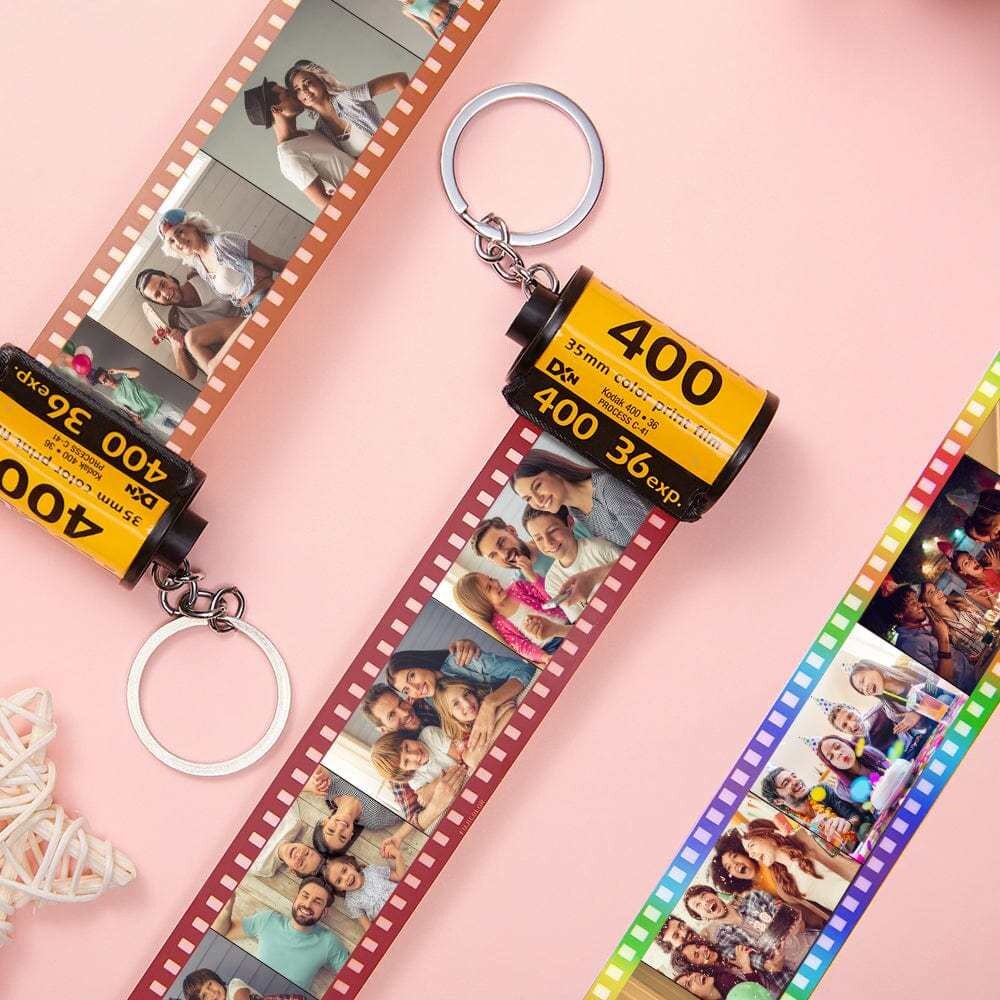 Film Keychain Gifts for Bff Custom Photo Camera Roll Keychain