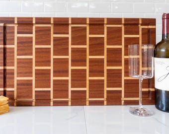 Large Cutting Board with Juice Groove, Handmade Cutting Board, Cheese Board, Wedding Gift, Chopping Board, Butcher Block Cutting Board