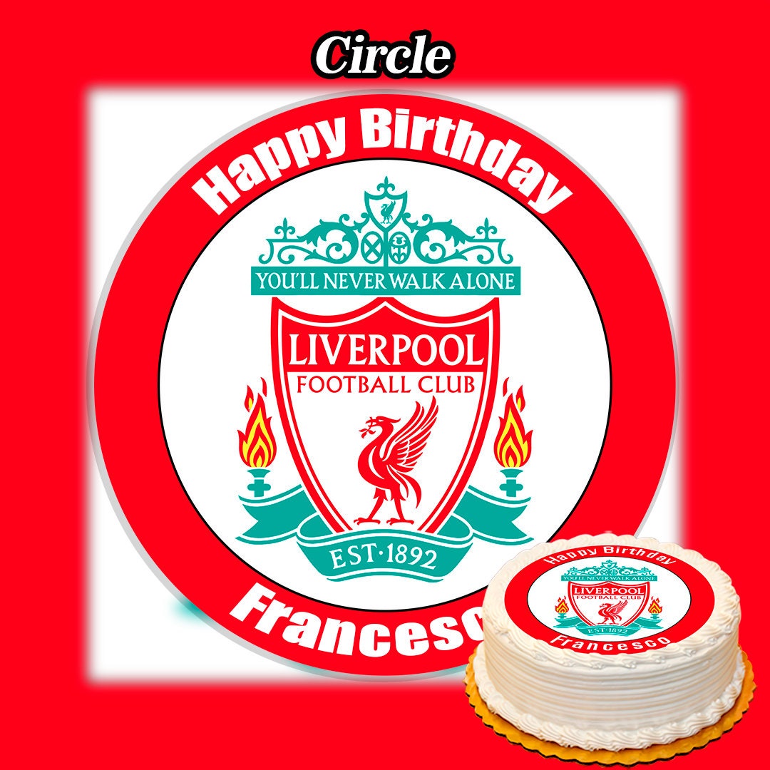 Edible Liverpool Cake Topper Personalised Etsy UK
