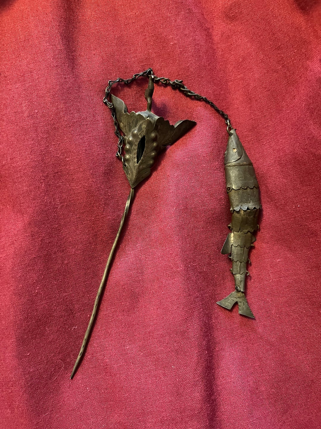 TWO Vintage Asian Hair Pins Etsy