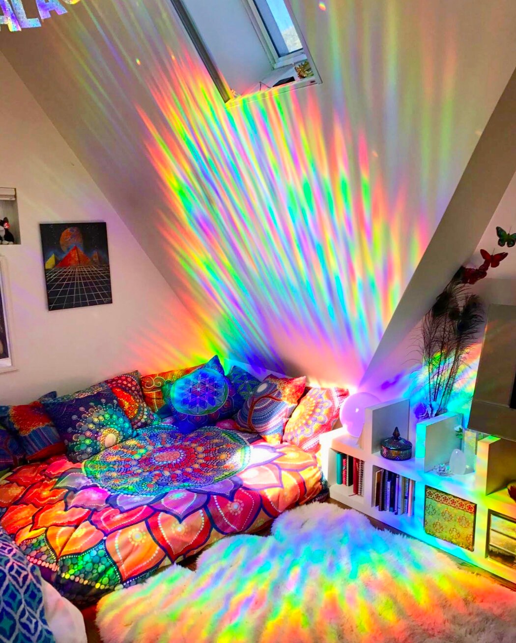 Rainbow Prism Window Film Rainbow Window Decals Rainbow Etsy UK