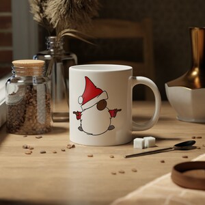 Gnome Yoga Holiday Coffee Mug, Gnome Christmas mug, Gnome Coffee Mug