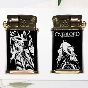 Overlord - Premium Lighter - Automatic Start - Push Button Flip Top - Decorative Gift Box