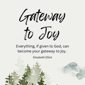 Elisabeth Elliot Quote, Room Decor, Digital Print
