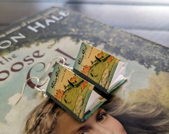 The Books of Bayern (The Goose Girl) by Shannon Hale (Original Covers) Earrings *ONE PAIR per order* | Handmade Mini Book Earrings