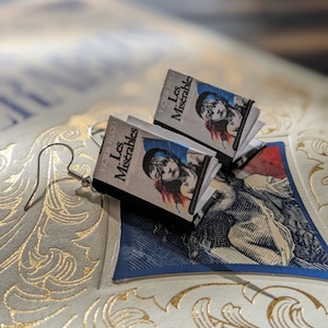 Les Miserables by Victor Hugo Earrings | Handmade Mini Book Earrings