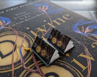 Divine Rivals Duology by Rebecca Ross Earrings *ONE PAIR per order* | Handmade Mini Book Earrings