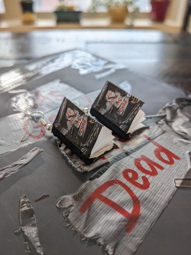 A Good Girl's Guide to Murder Series by Holly Jackson Earrings *ONE PAIR per order* | Handmade Mini Book Earrings As Good As Dead