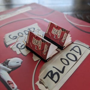 A Good Girl's Guide to Murder Series by Holly Jackson Earrings *ONE PAIR per order* | Handmade Mini Book Earrings Good Girl, Bad Blood