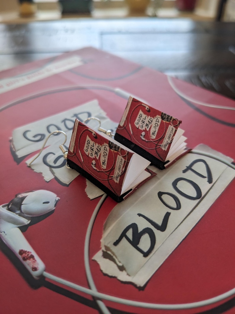 A Good Girl's Guide to Murder Series by Holly Jackson Earrings *ONE PAIR per order* | Handmade Mini Book Earrings Good Girl, Bad Blood