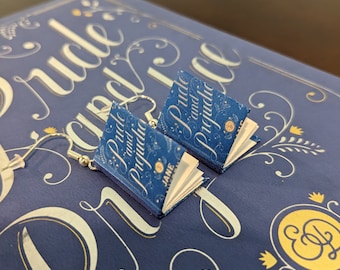 Jane Austen Book Earrings *ONE PAIR per order* | Handmade Mini Book Earrings