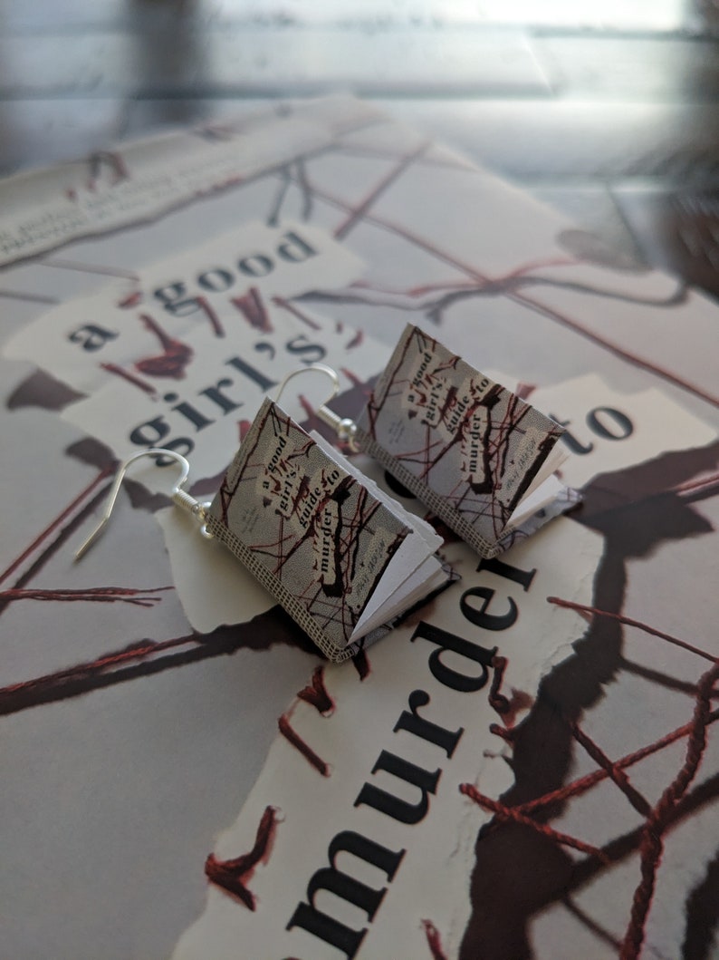 A Good Girl's Guide to Murder Series by Holly Jackson Earrings *ONE PAIR per order* | Handmade Mini Book Earrings AGGGTM