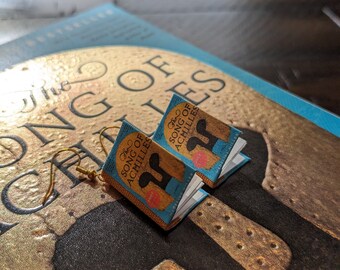 Madeline Miller Book Earrings *ONE PAIR per order* | Handmade Mini Book Earrings