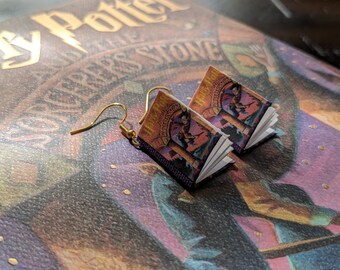 Harry Potter Series by J.K. Rowling Earrings *ONE PAIR per order* | Handmade Mini Book Earrings