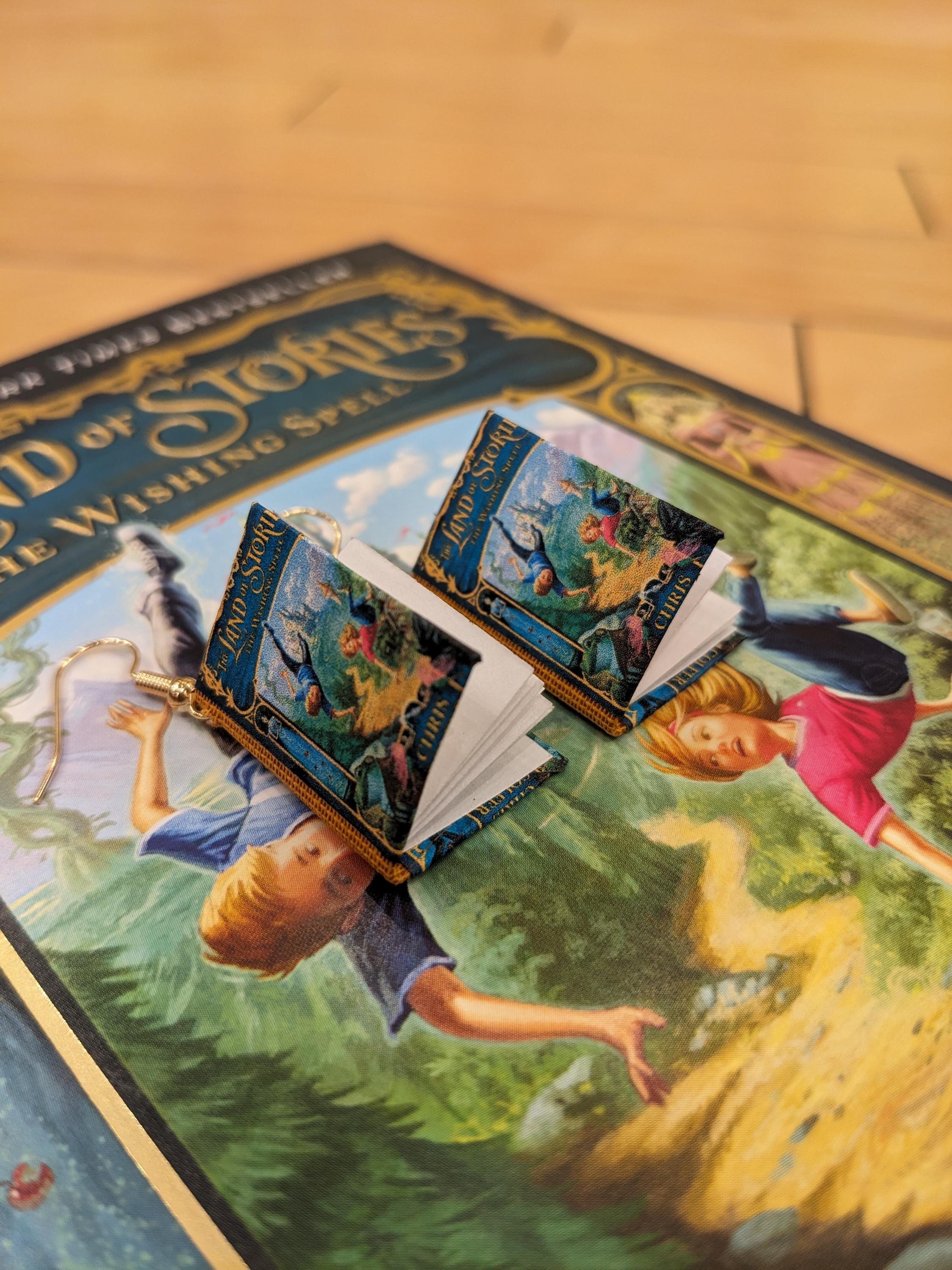 The Land of Stories Series by Chris Colfer Earrings *ONE PAIR per order* | Handmade Mini Book Earrings