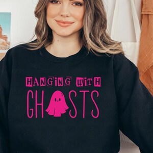 Ghost Hunting Sweatshirt Gift for Her, Ghost Hunter Gift for Sister, Psychic Crewneck Gifts for Mom, Paranormal Gifts for Ghosts Lovers