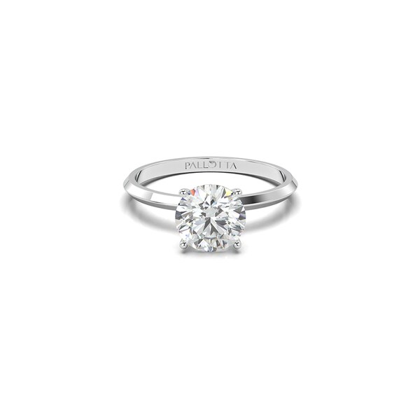 2 Carat Amani Round Solitaire Engagement Ring