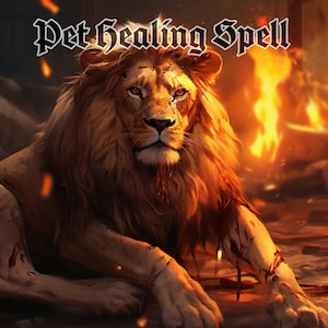 Pet Healing Spell - Heal Sick or Injured Pet - Same Day Spell Work -