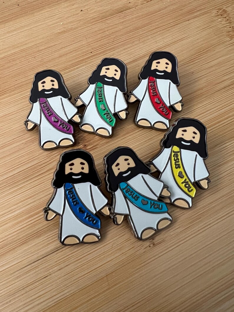 Jesus Loves You Enamel Pin, Religious Pin, Faith Based Gift - Etsy