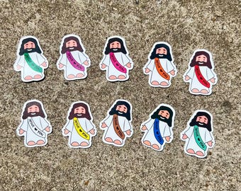 Jesus Loves You Sticker, Faith Sticker, Love and Hope