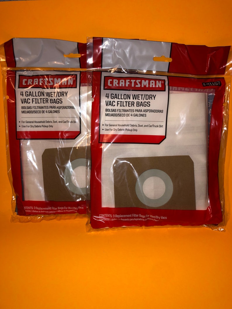 4 Gallon Craftsman Wet/dry Vacuum Bags 41157 - Etsy