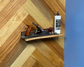 Live Edge Walnut Floating Shelf – No Visible Hardware | Handmade Easy Install Shelf | Invisible Fasteners | Custom Sizes Rustic Modern Decor
