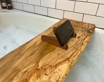 Custom made/Maple/bathtub tray/wood/live edge/Bath caddy /Tub tray/gift/house warming gift/wedding gift/closing gift/holiday gift/hand made