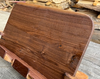 Handcrafted walnut Recipe Stand Rustic Timeless Addition to Your Kitchen /recipe stand/cookbook holder/cookbook stand/cook book easel