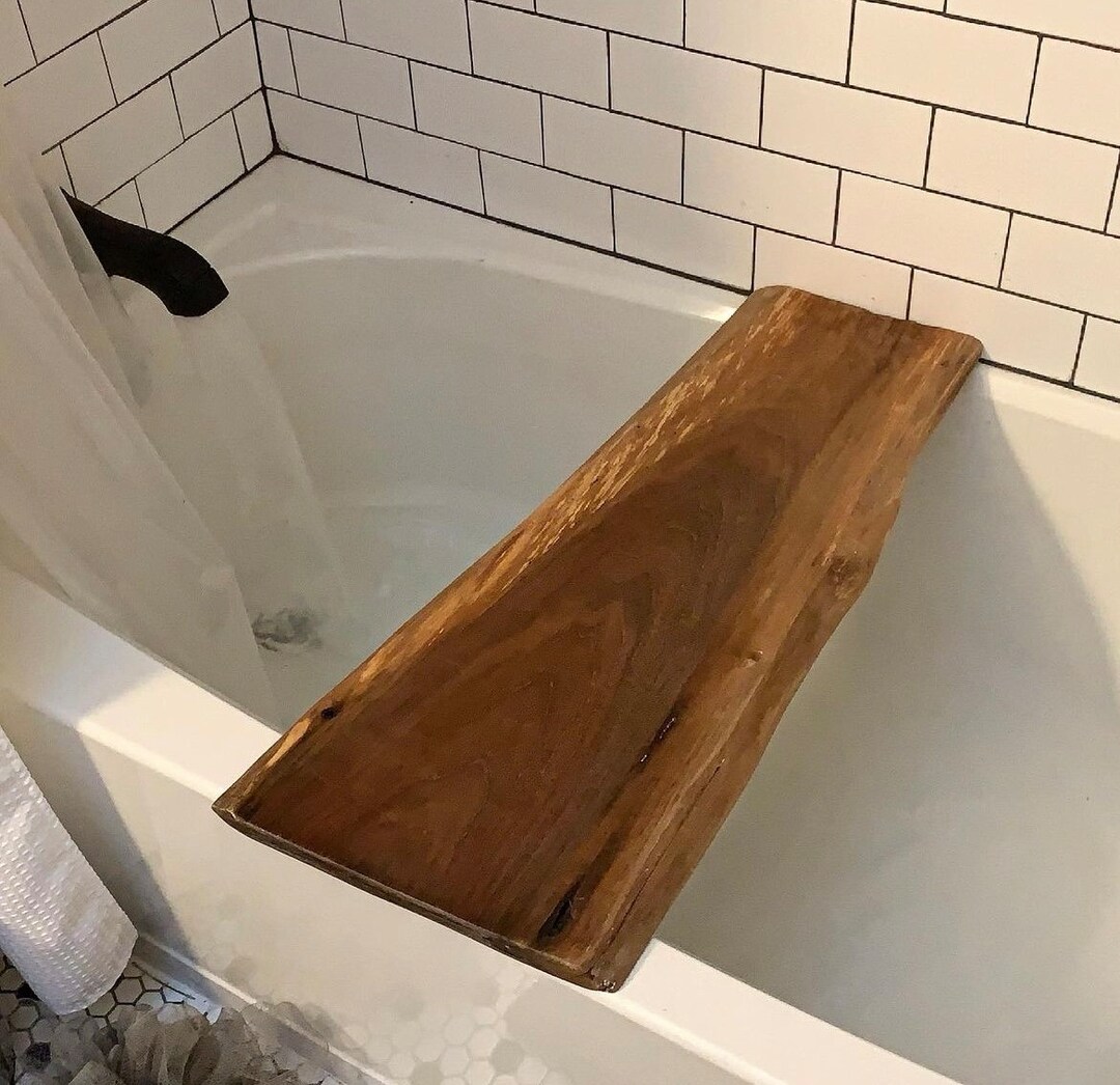 Custom Made/maple/bathtub Tray/wood/live Edge/bath Caddy /tub Tray/gift