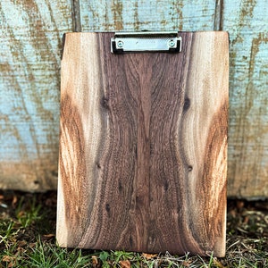 Natural Elegance: Handcrafted walnut Wood Clipboard for Style & Function / teacher gifts/ husband gifts/ Father’s Day gifts/ custom gift