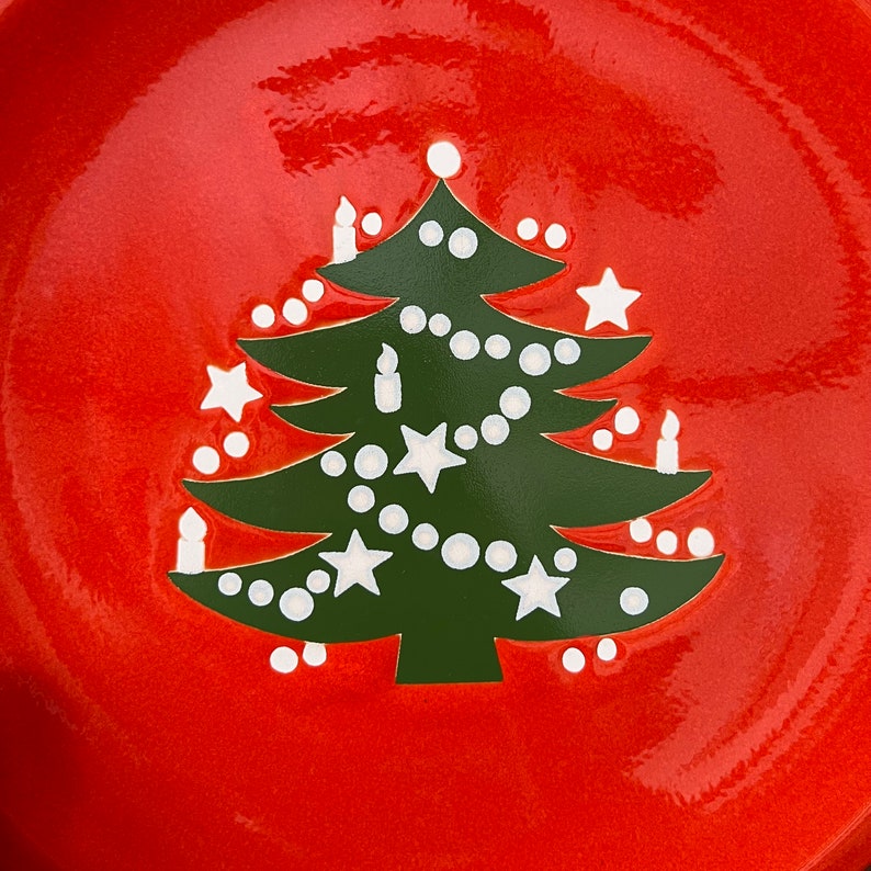 Vintage Waechtersbach Christmas Tree Dinner Plates Etsy