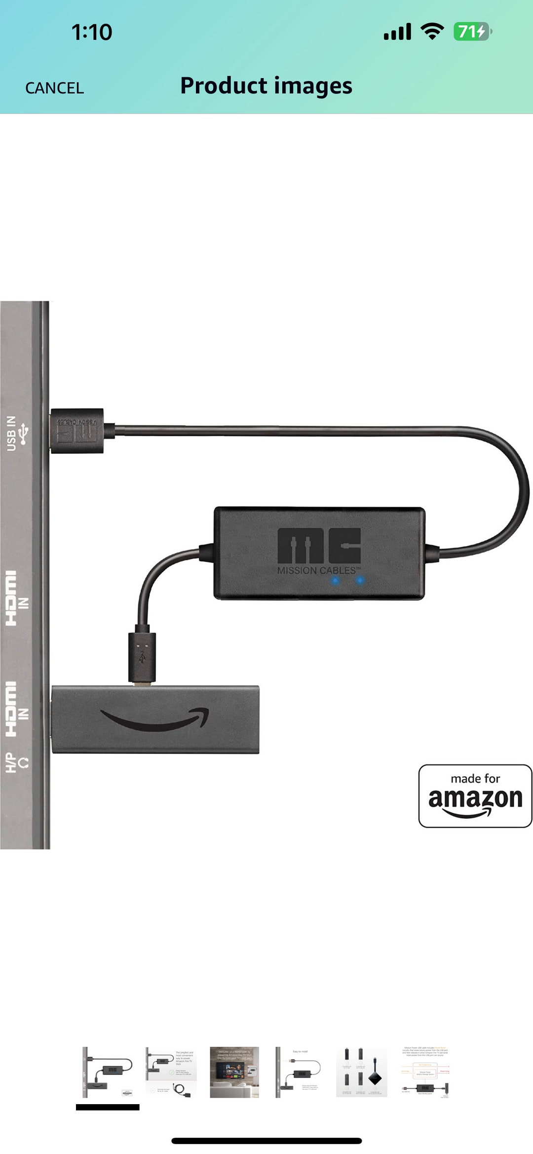 Mission USB Power Cable Etsy