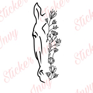 Paard bloemen SVG, paard SVG, westerse SVG