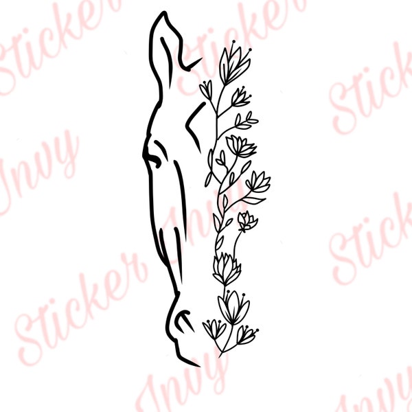 Horse Floral SVG, Horse SVG, Western SVG