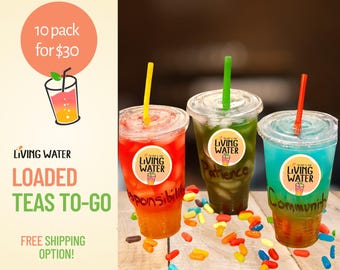 Loaded Teas To Go, 10 pack