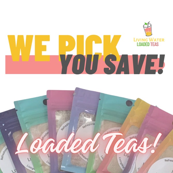 Grab Bag of 5 Random 40oz Loaded Tea Mixes