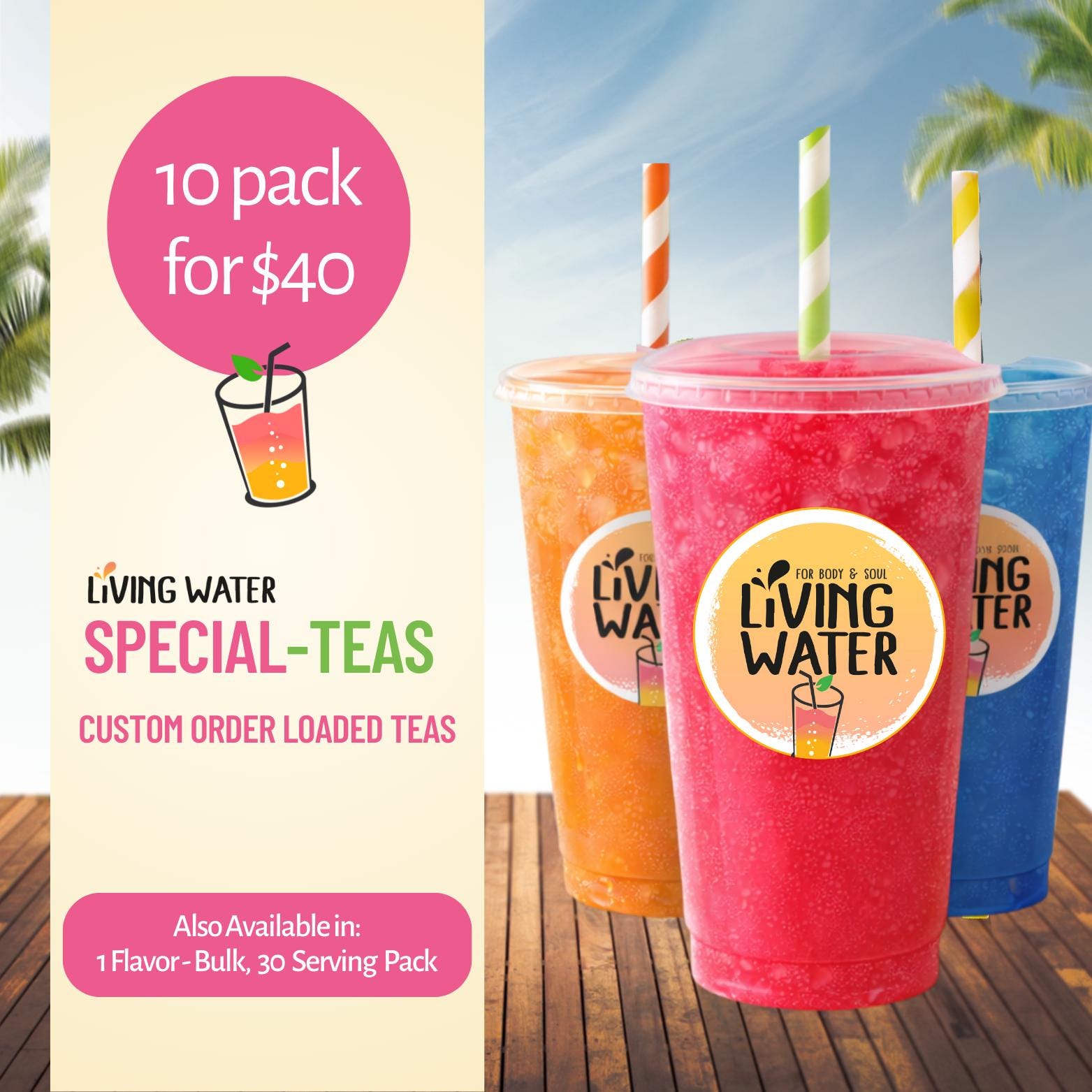 Special Order Loaded Teas To-go, 10 Pack - Etsy