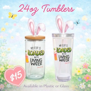 24 Oz Drinking Glass - Etsy