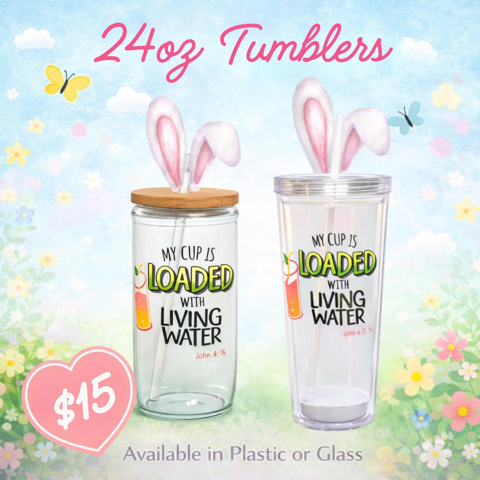 24oz Glass Bamboo Cup - Etsy