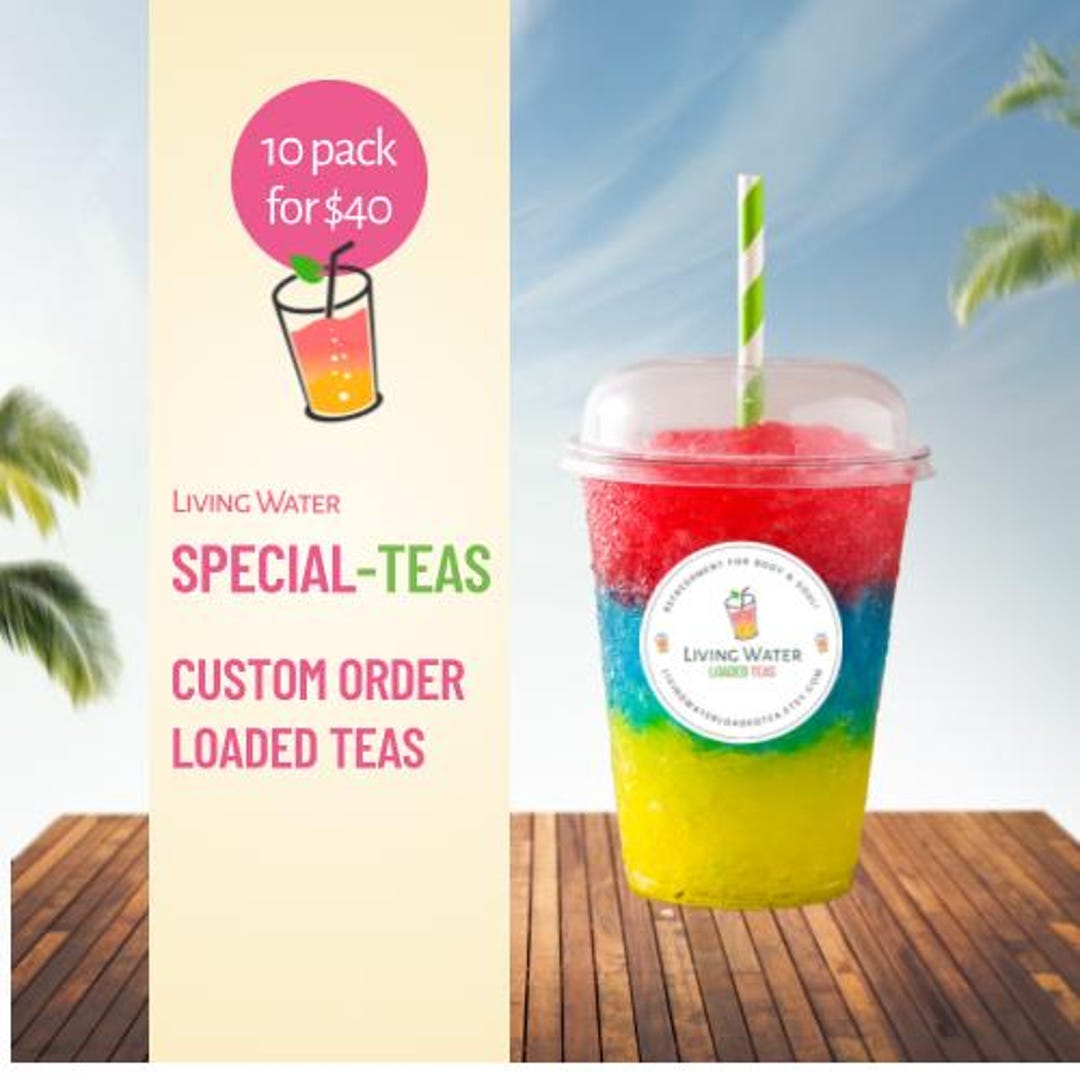 Special Order Loaded Teas To-go, 10 Pack - Etsy
