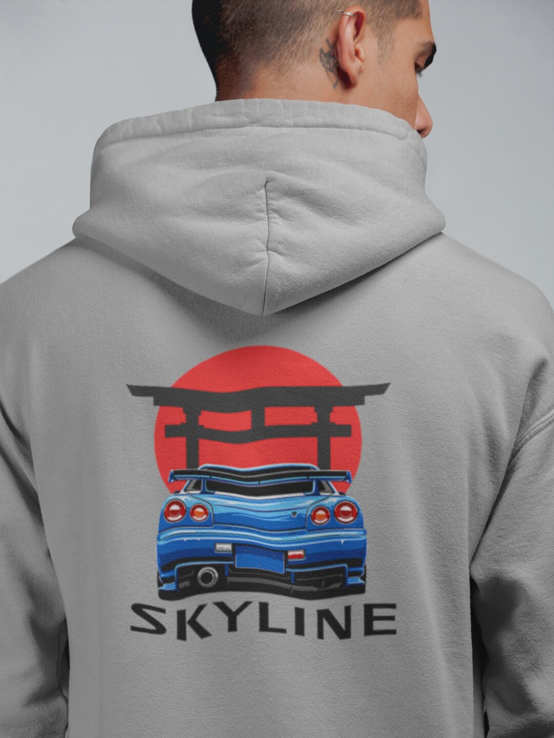 JDM Hoodie Skyline Back JDM Clothing Car Guy Gift Car Etsy