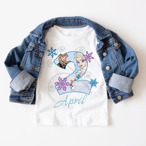 Frozen Birthday Shirt , Elsa Birthday Shirts, Frozen Custom Shirt , Frozen Personalized Tee, Ages 1 - 6