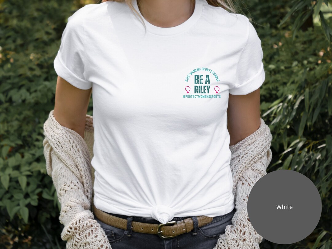 Be a Riley Pocket Tshirt I Support Riley Gaines Protect Womens Sports