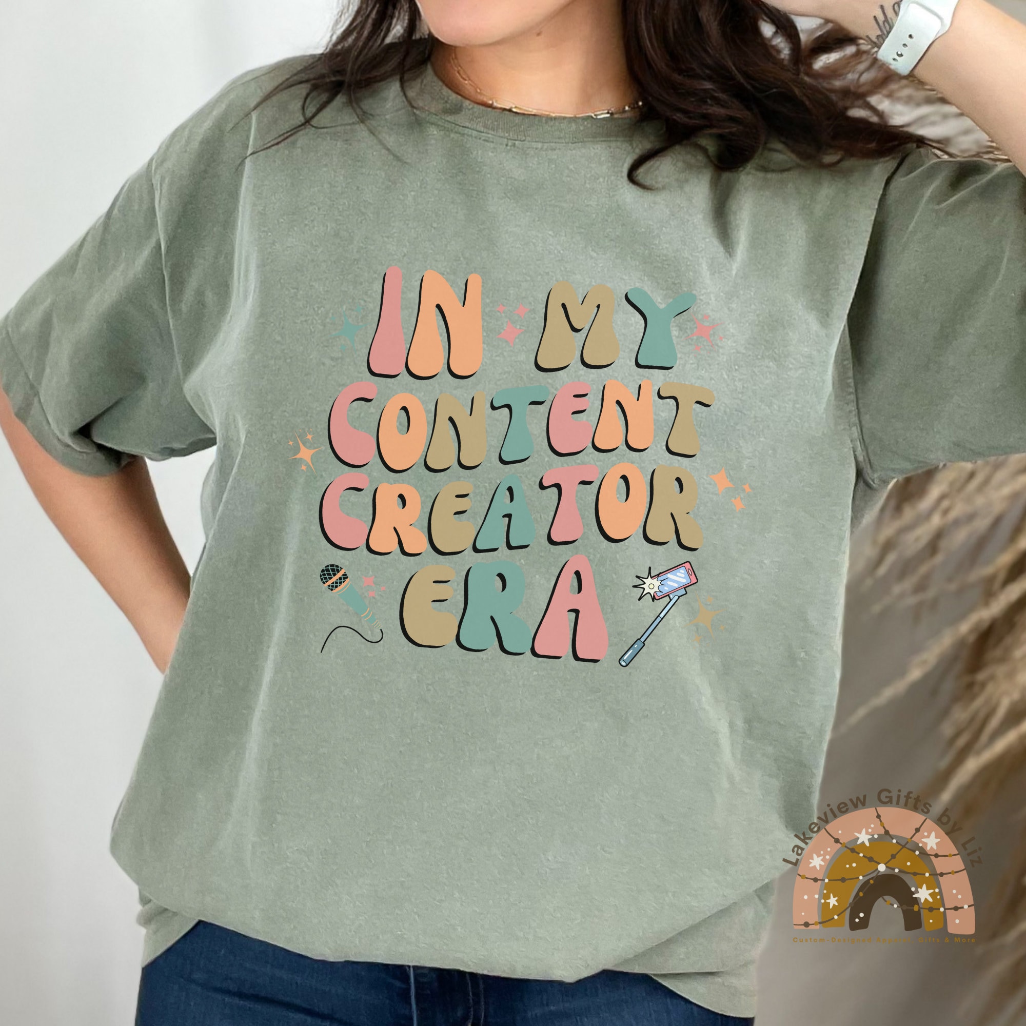 Content Creator with Icons' Men's T-Shirt