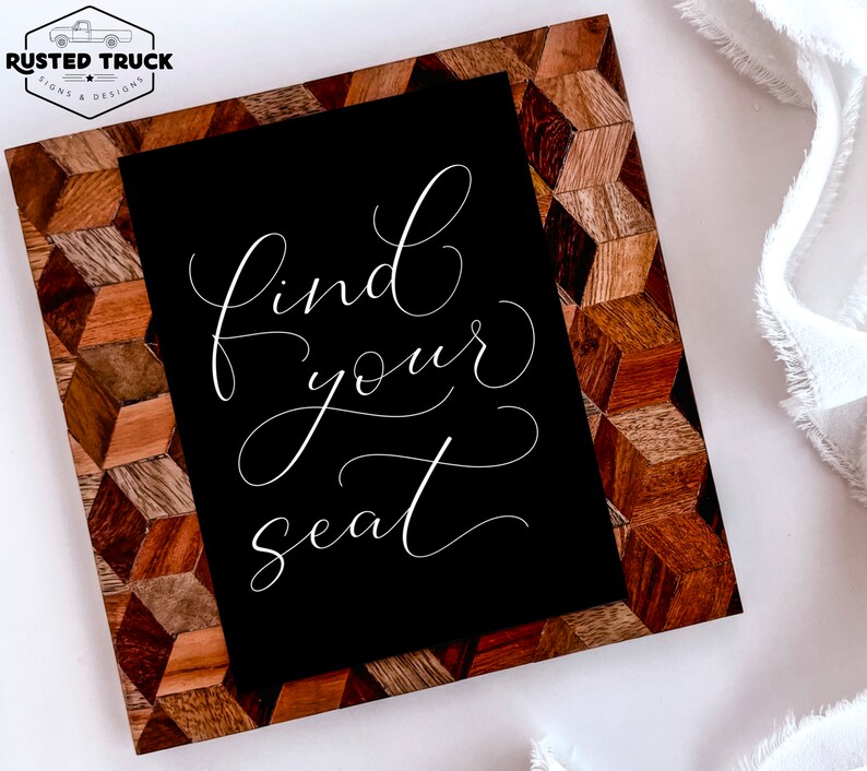 Find Your Seat Sign, Wedding Seating Sign, Wedding Signs, Printable ...