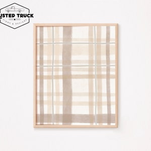 Neutral Plaid Fall Art Print (Digital Download)