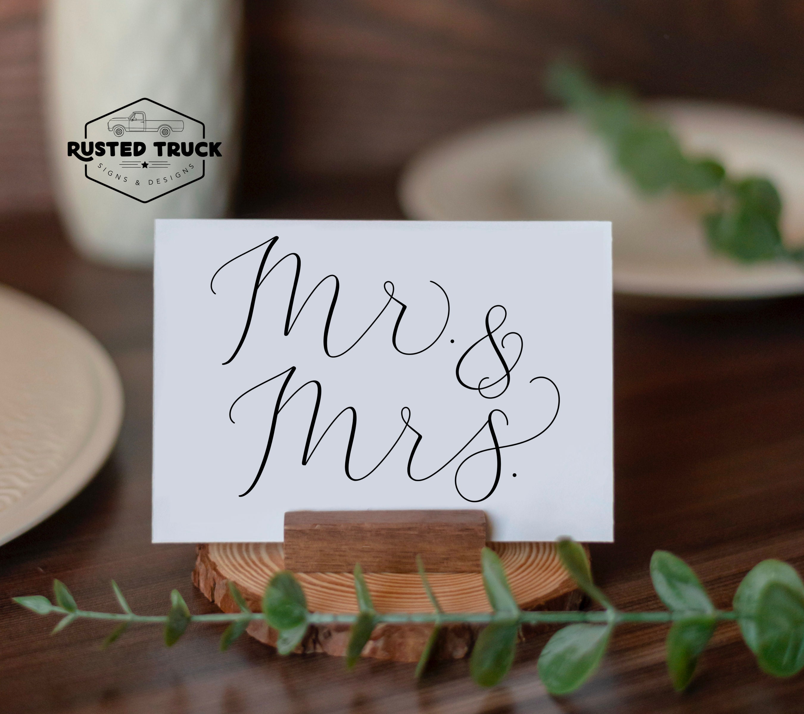 Mr. and Mrs. Sign, Printable Wedding Sign, Reception Sign, Wedding ...